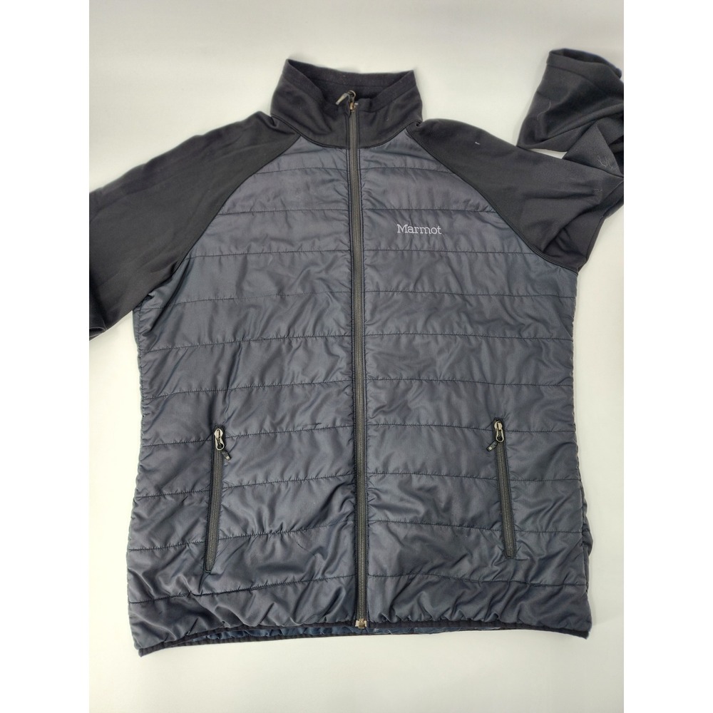 Marmot‎ Mens Hybrid Quilted Insulated Softshell Jacket Black Charcoal Gray Large - Picture 5 of 12